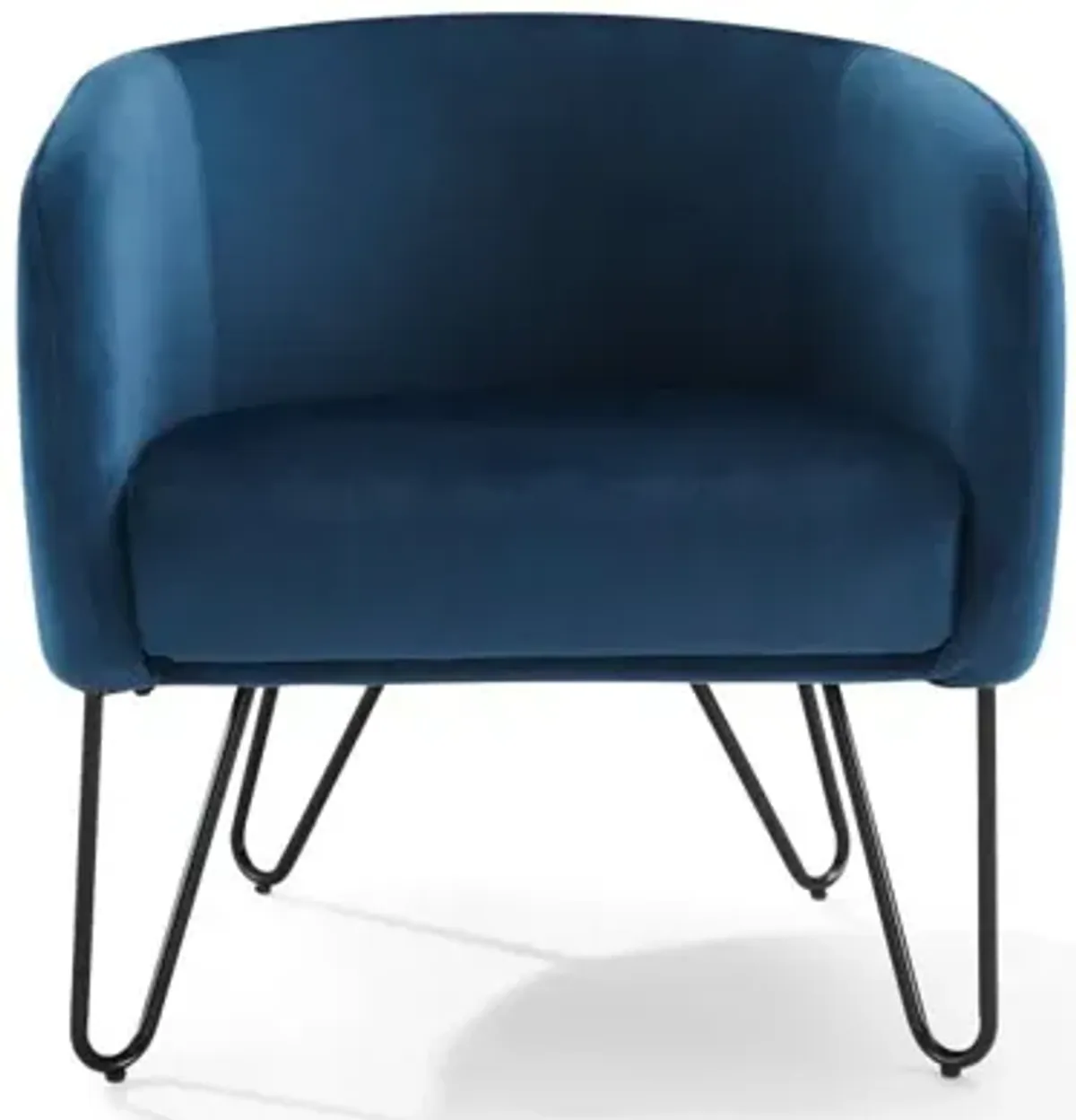 Parkway Navy Velvet Accent Chair