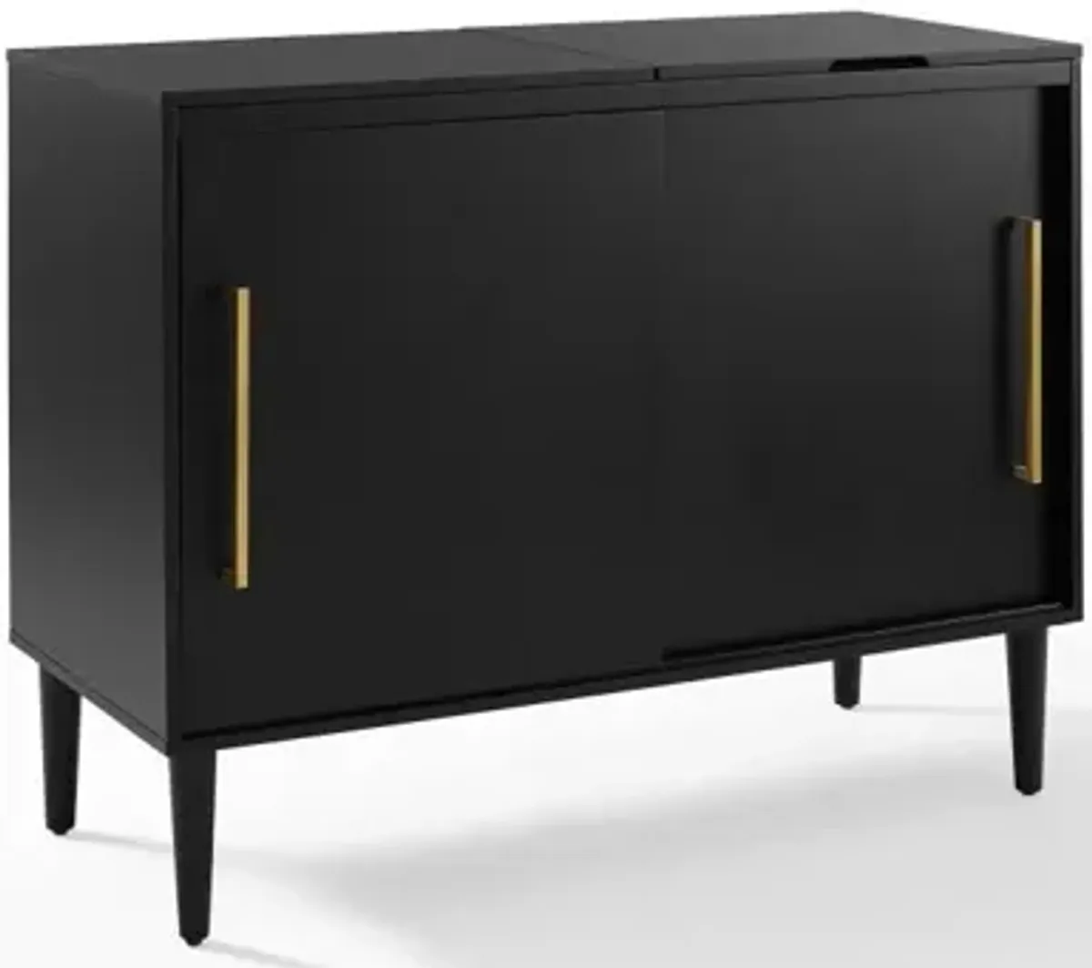 Everett Black Media Console