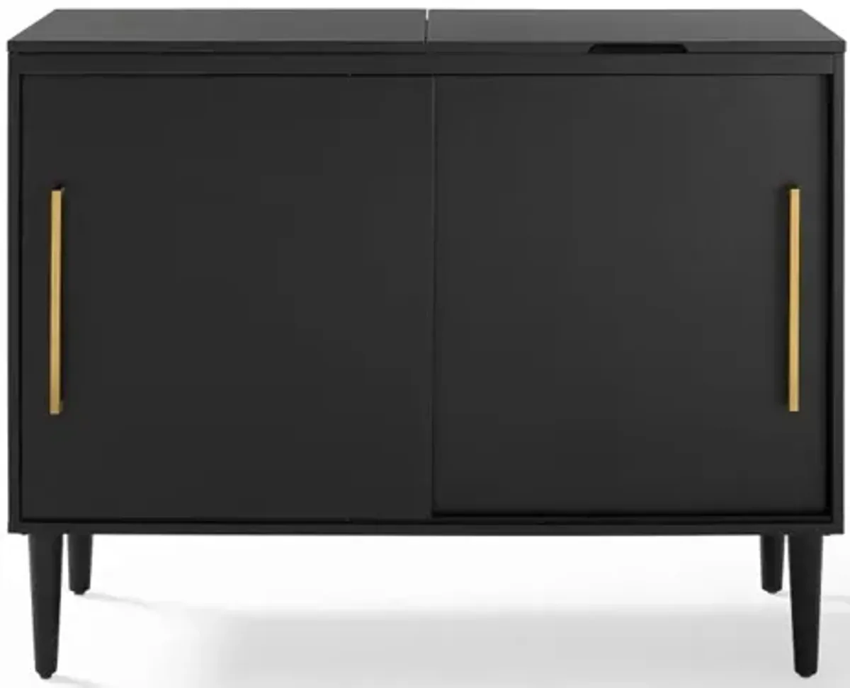 Everett Black Media Console