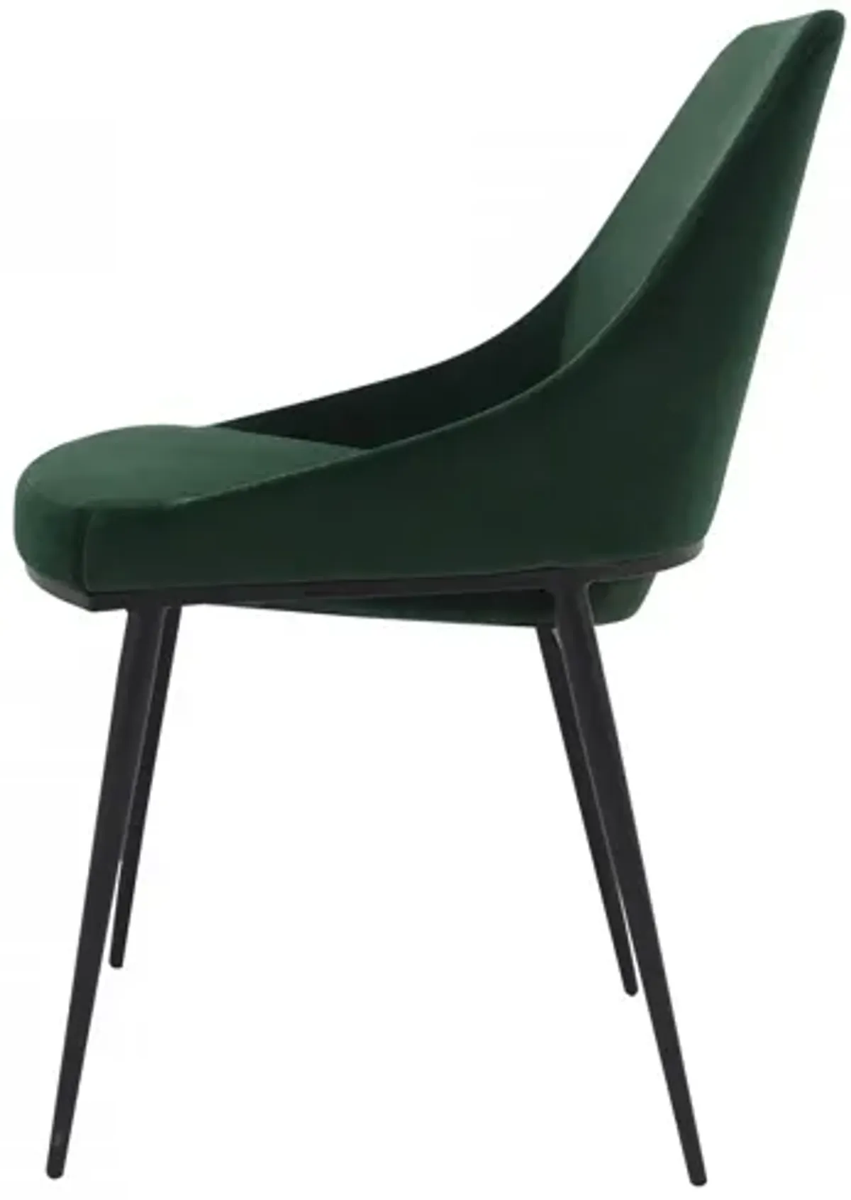 Sedona Dining Chair Green Velvet, Set of 2