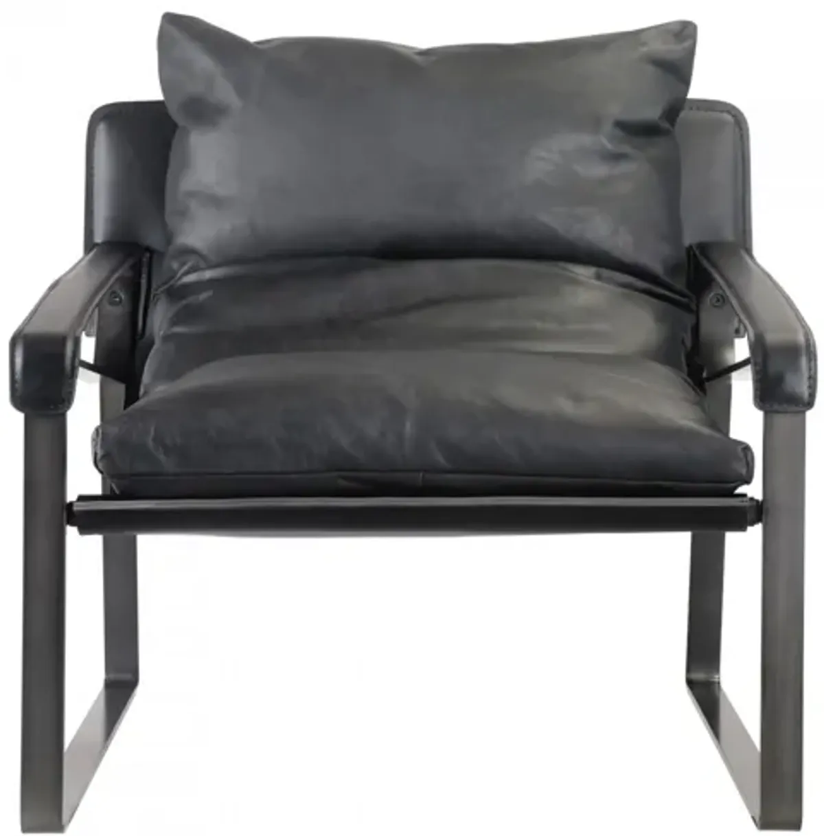 Connor Club Chair Onyx Black Leather