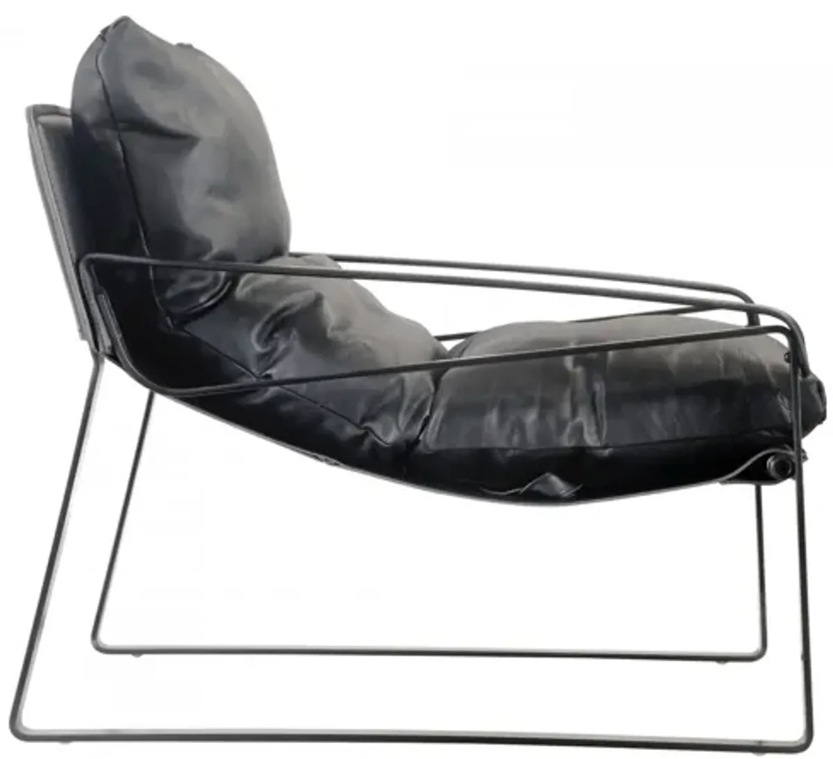 Connor Club Chair Onyx Black Leather