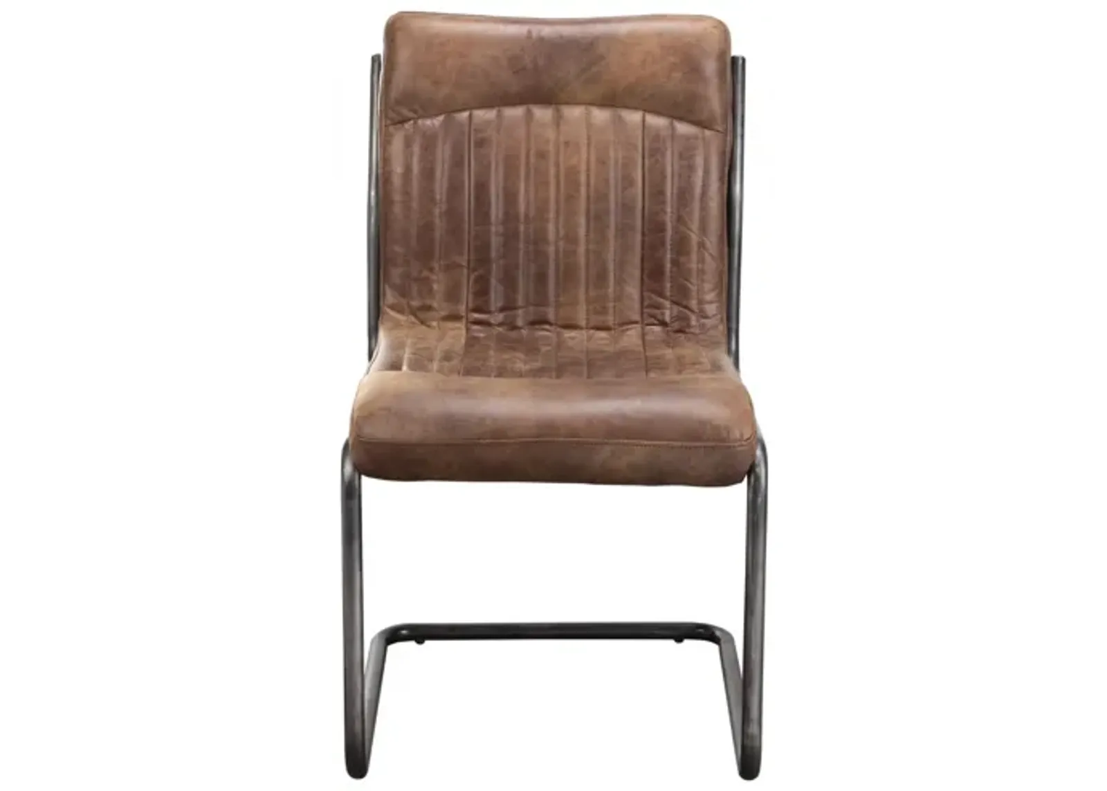 Ansel Dining Chair Grazed Brown Leather, Set of 2