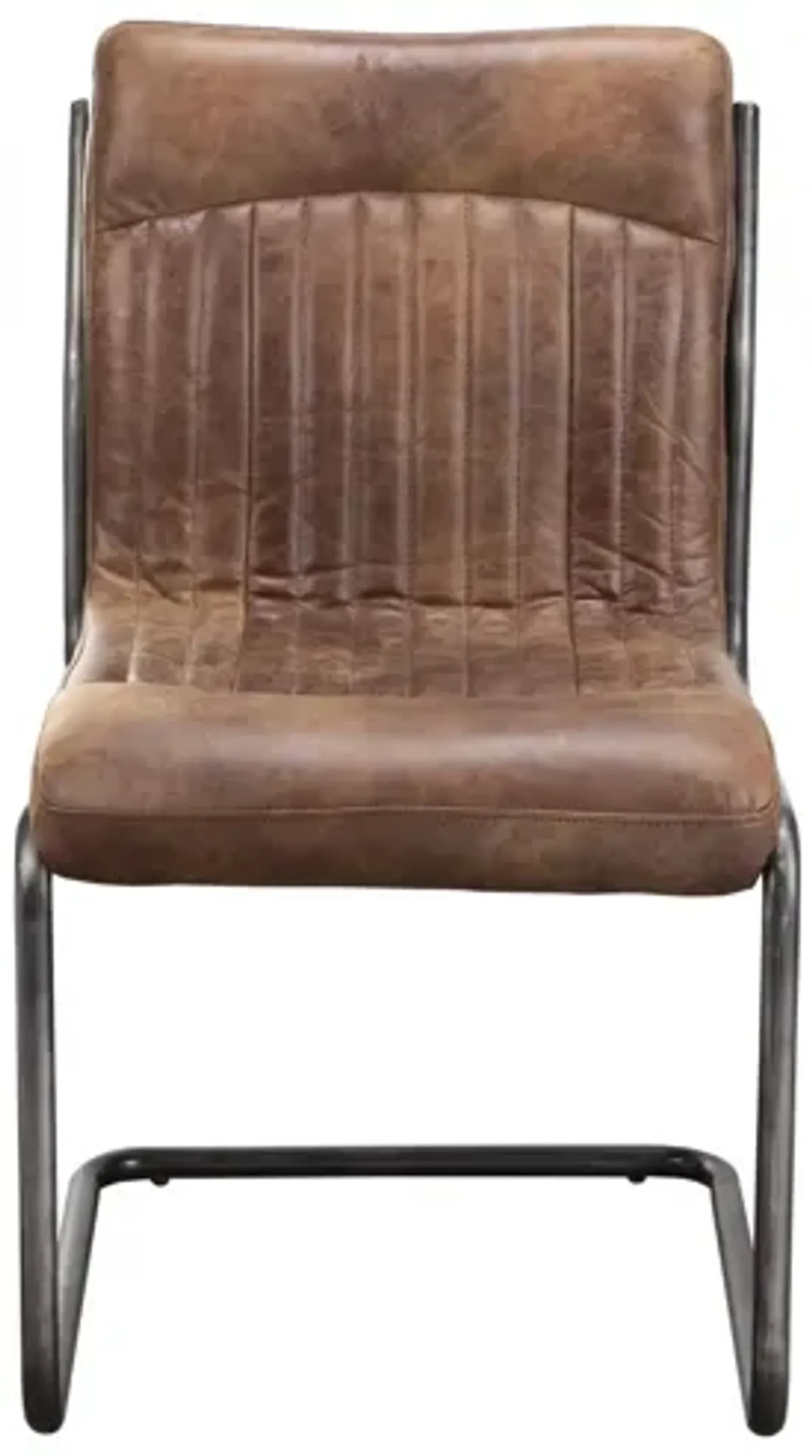 Ansel Dining Chair Grazed Brown Leather, Set of 2