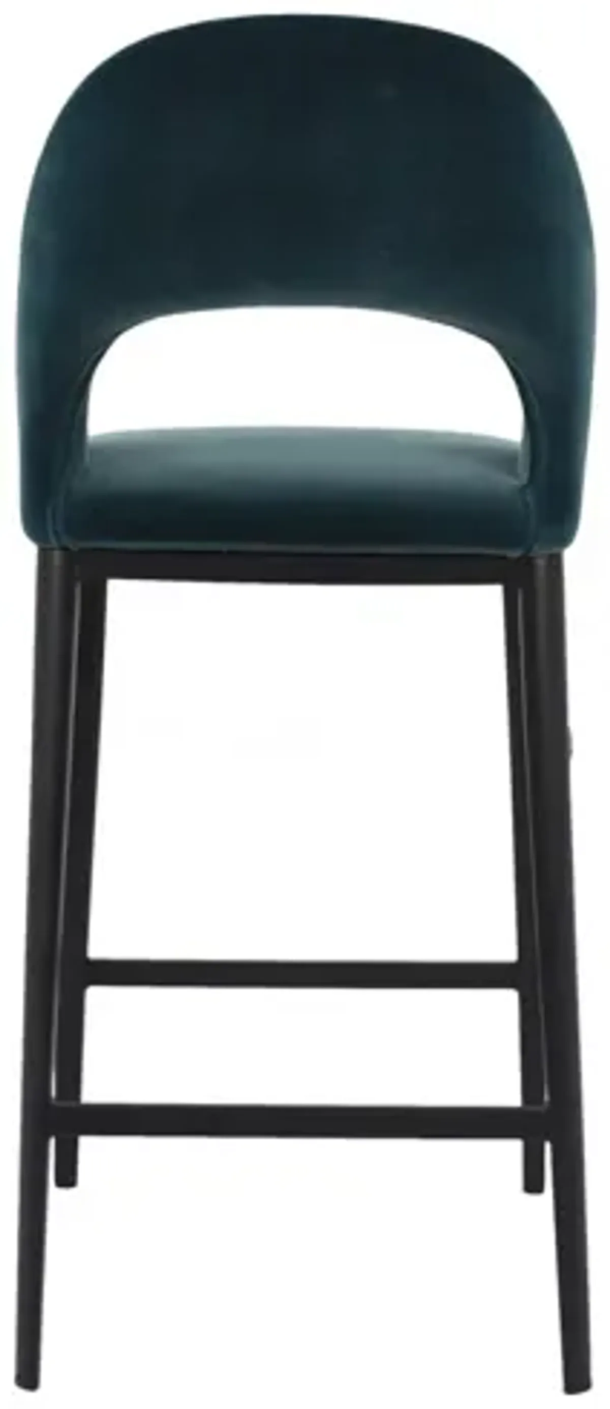 Roger Counter Stool Teal Velvet