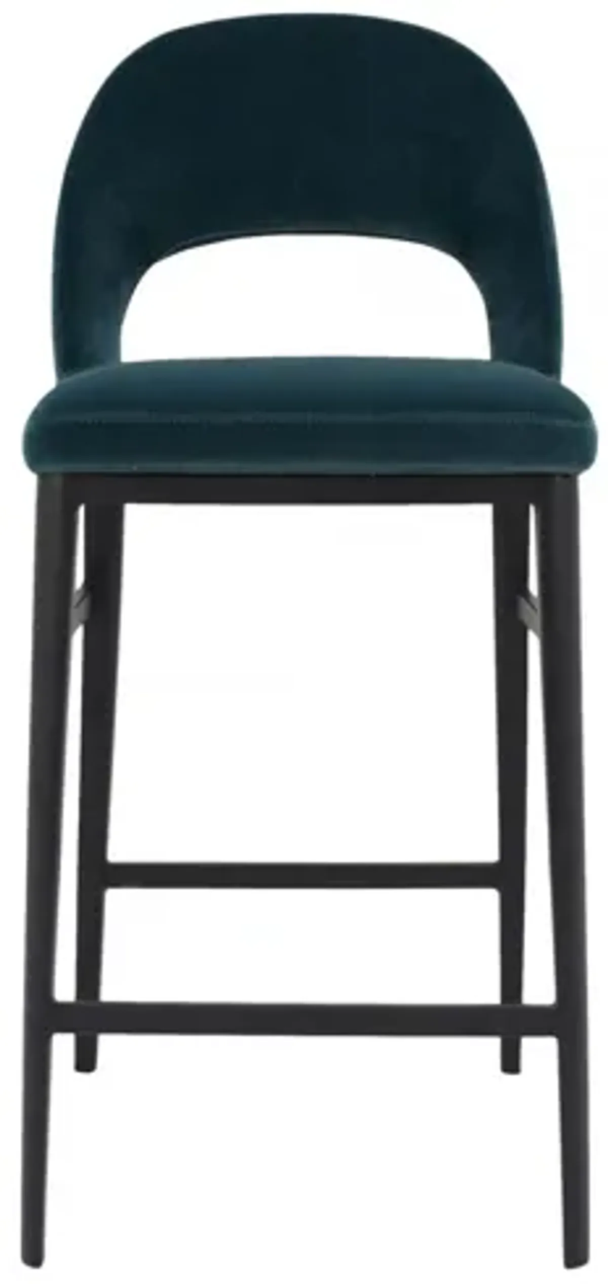 Roger Counter Stool Teal Velvet