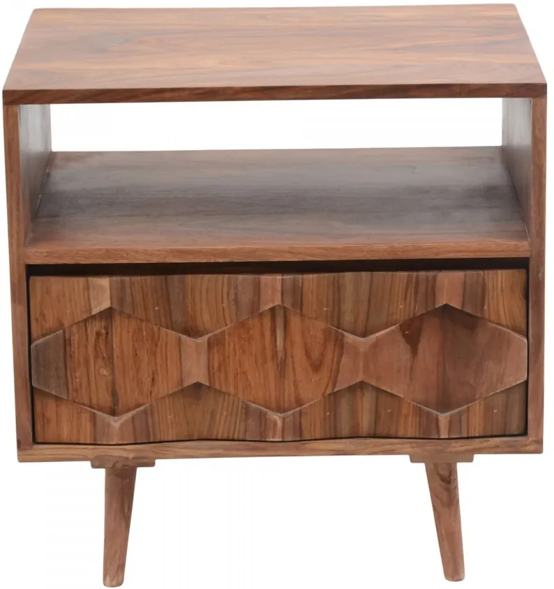 O2 Nightstand Brown