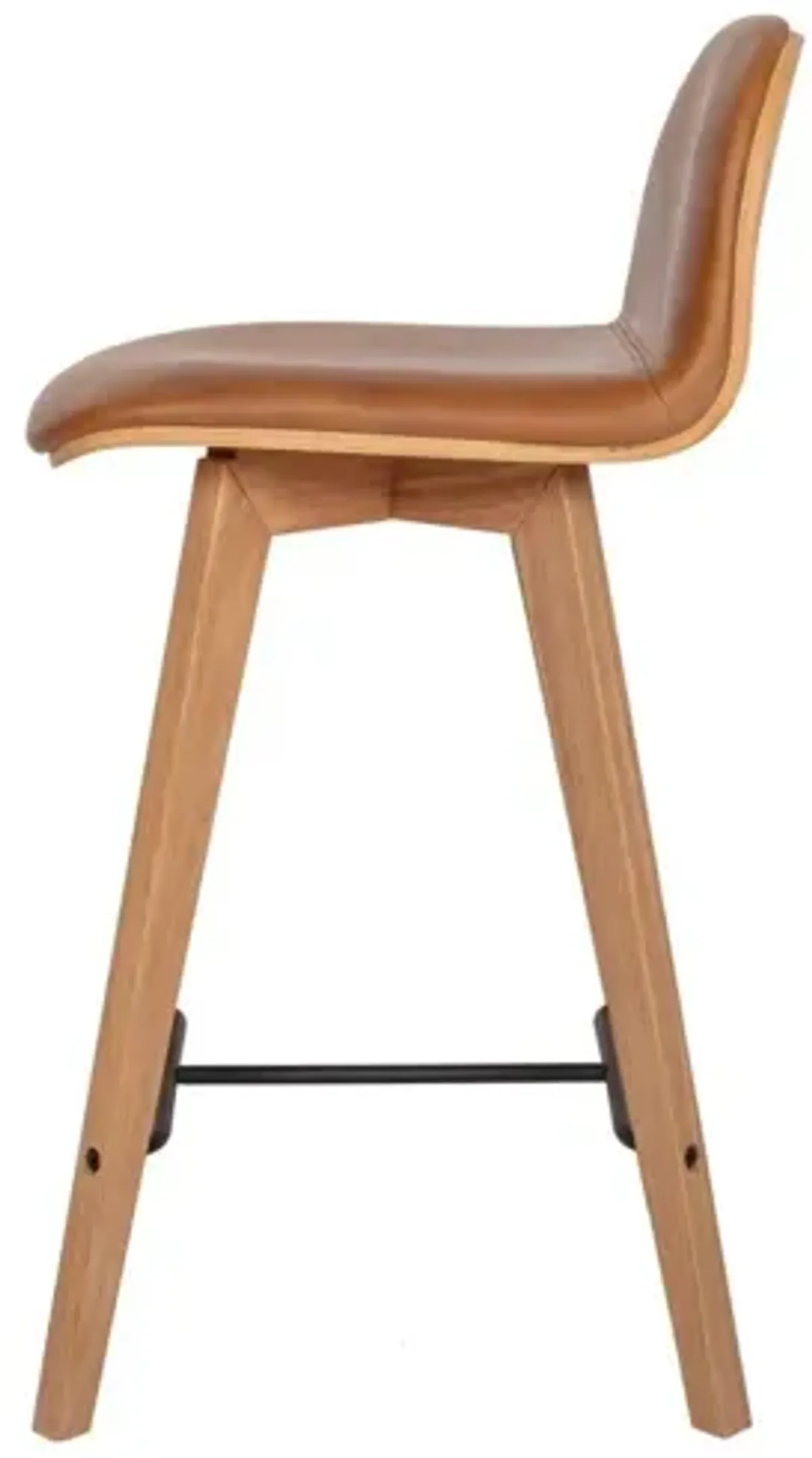 Napoli Leather Counter Stool Tan