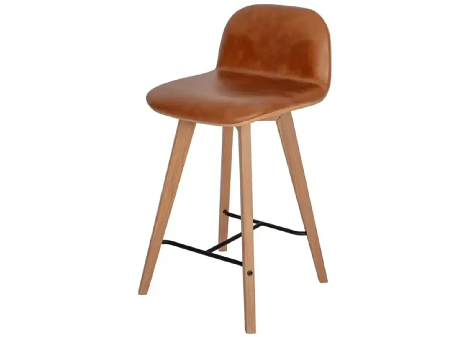 Napoli Leather Counter Stool Tan