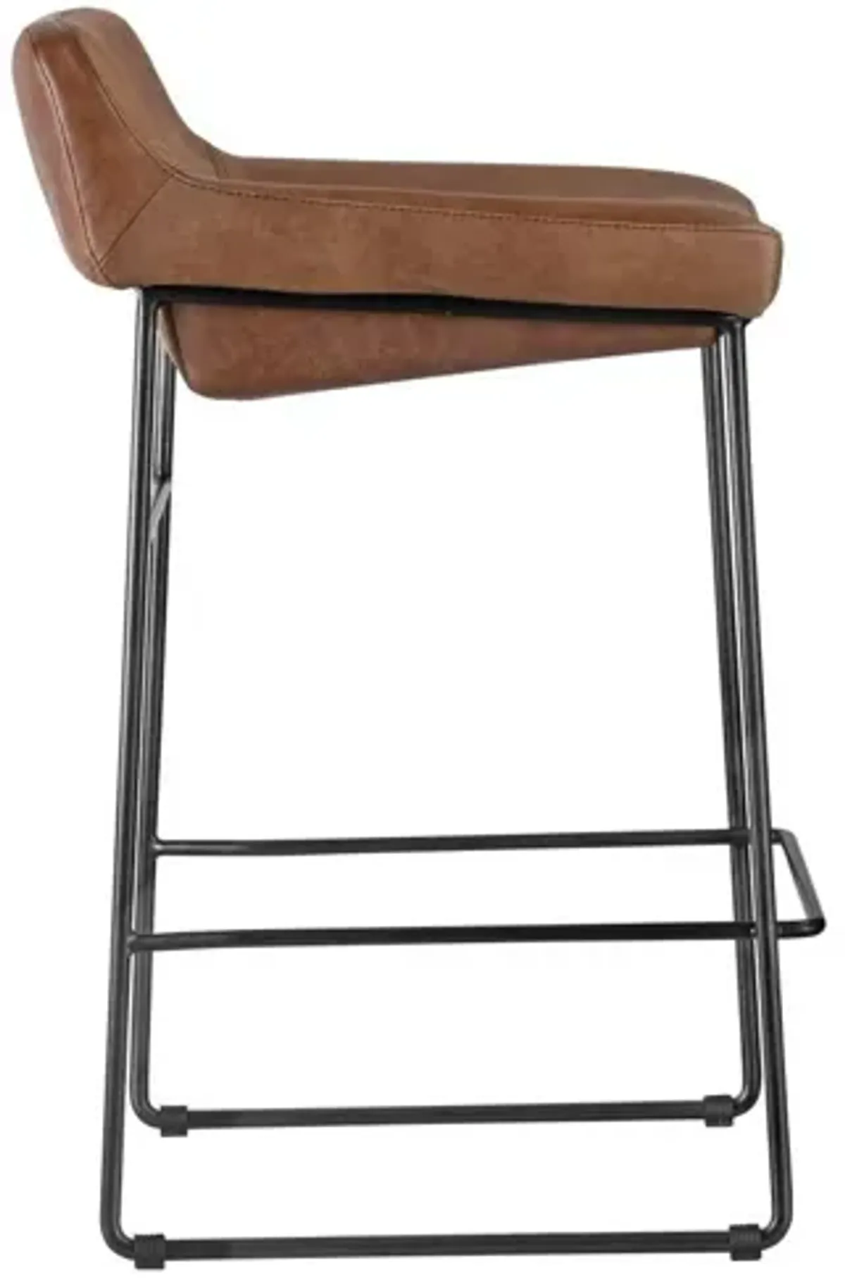 Starlet Counter Stool Open Road Brown Leather, Set of 2