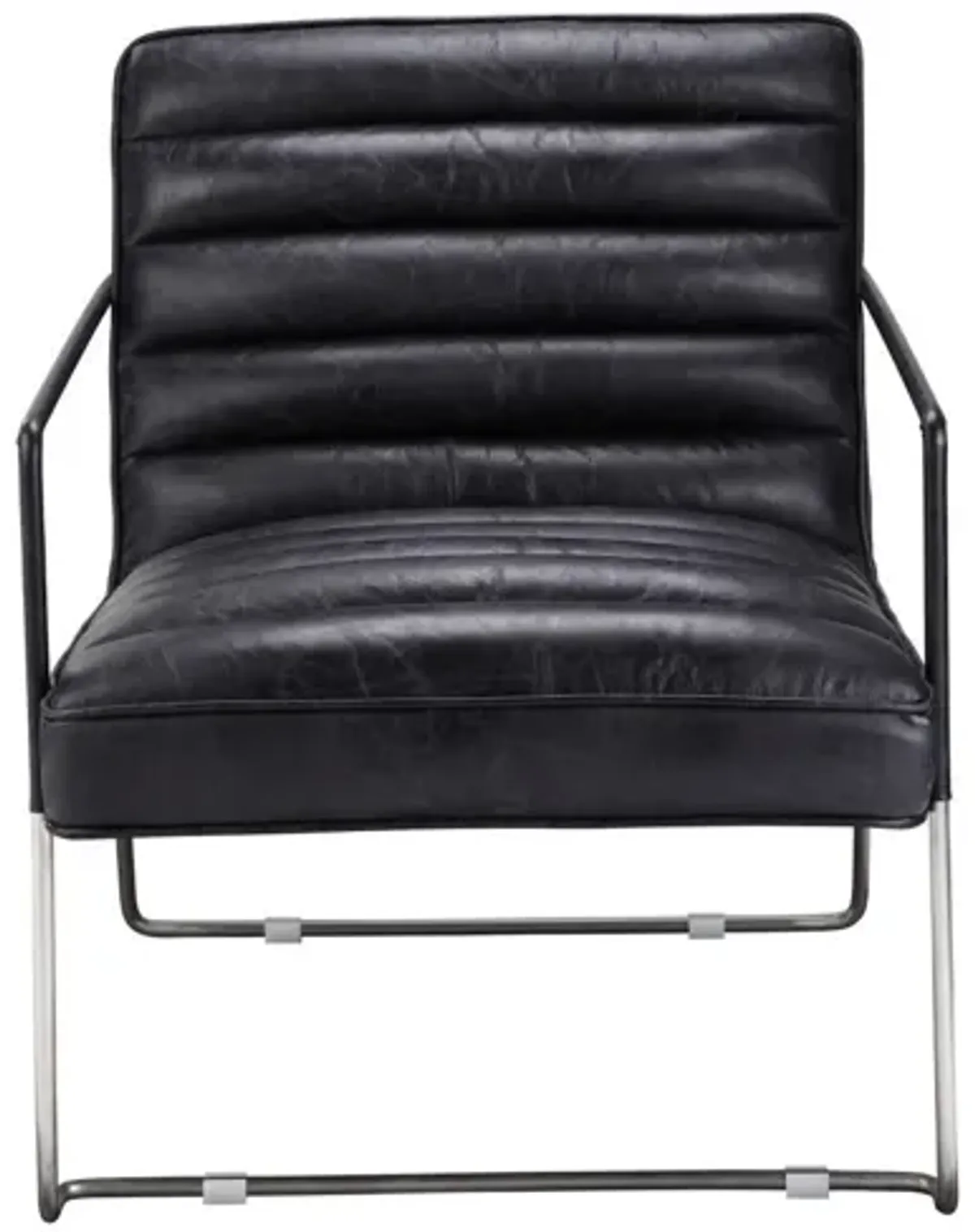 Desmond Club Chair Onyx Black Leather