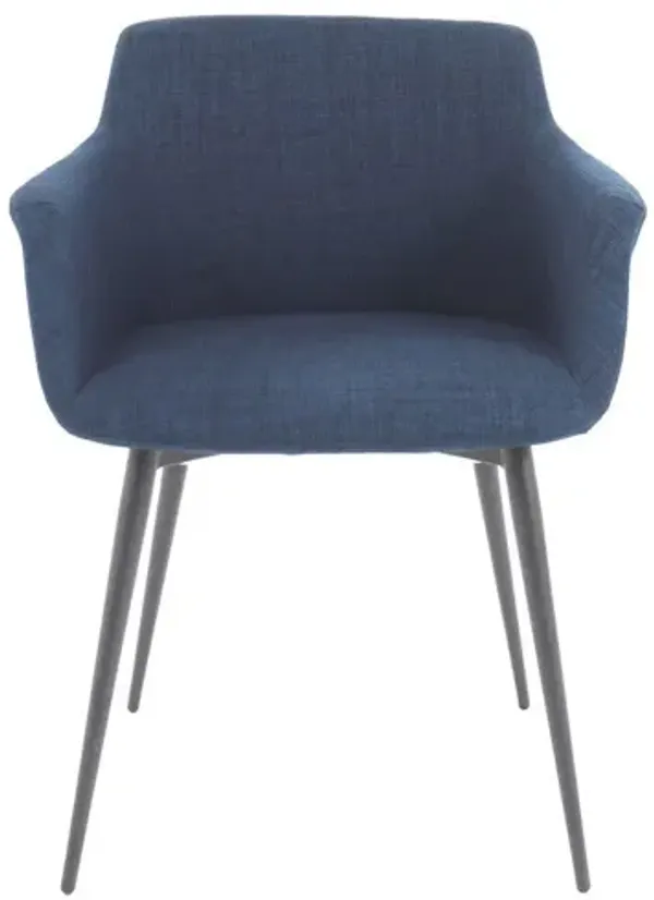 Ronda Arm Chair Blue, Set of 2
