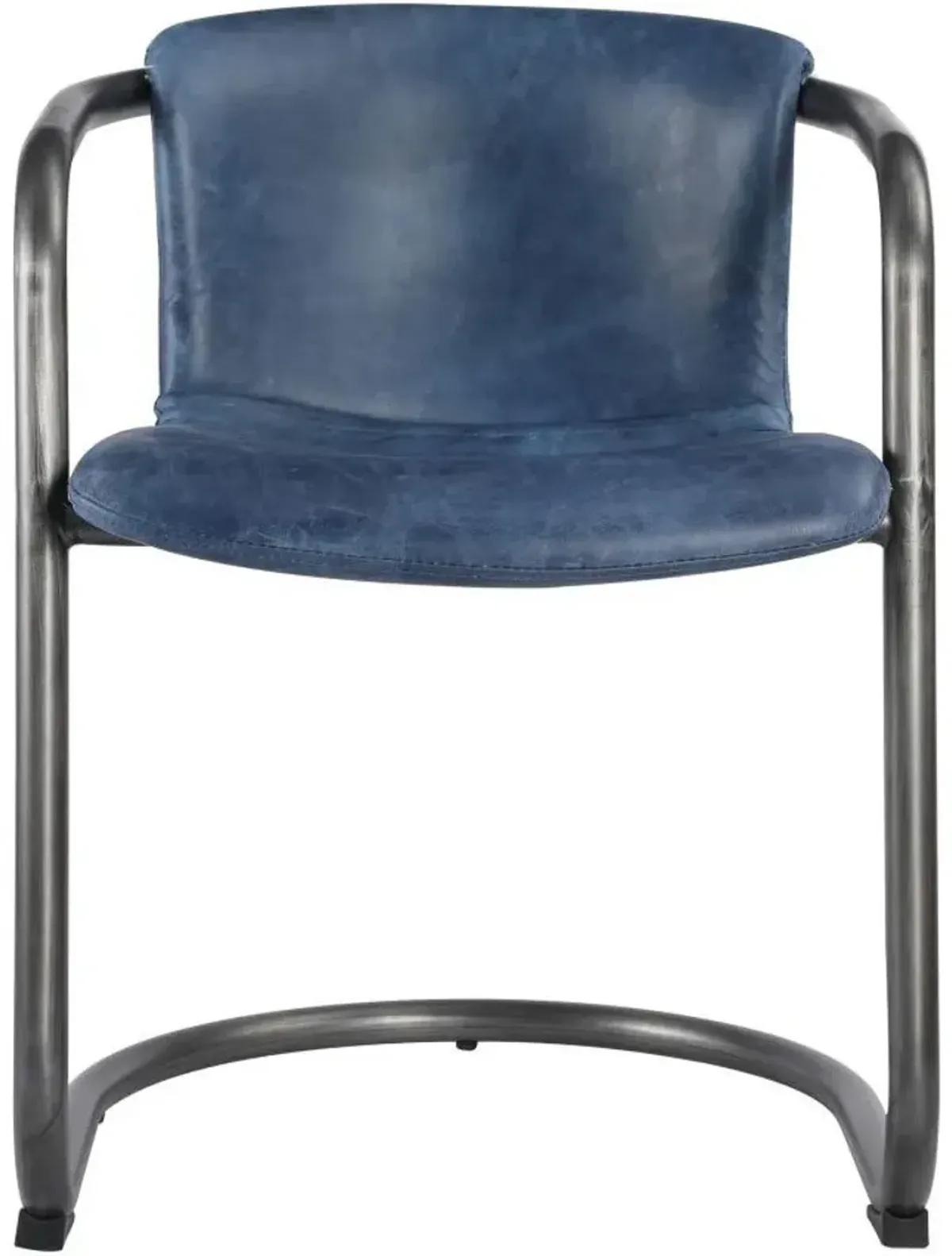 Freeman Dining Chair Kaiso Blue Leather, Set of 2