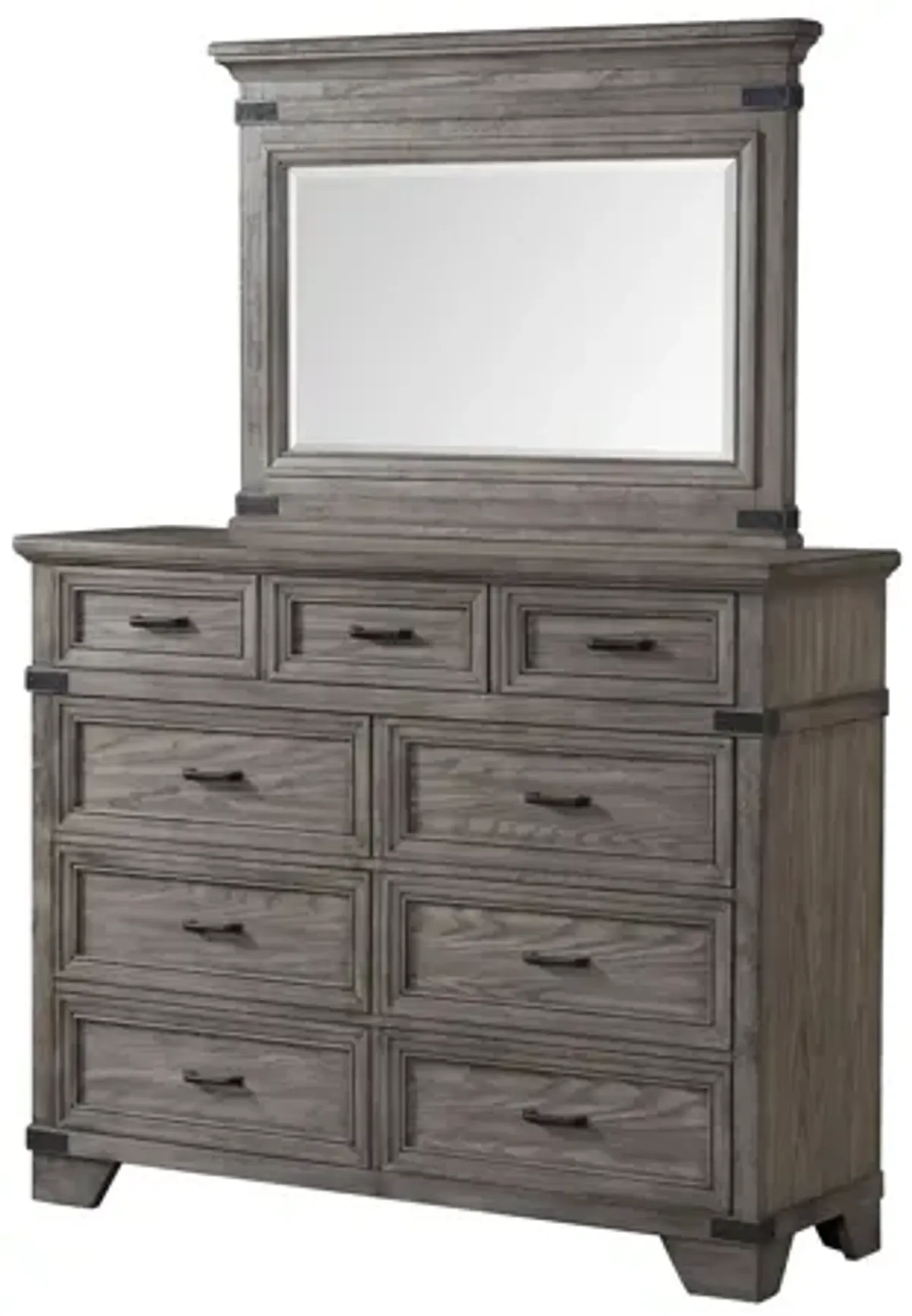 Forge Grey Dresser + Mirror