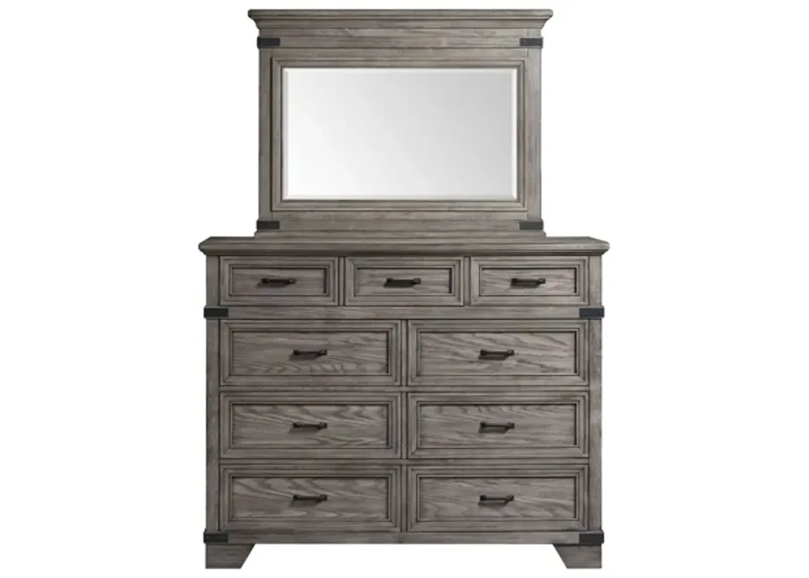 Forge Grey Dresser + Mirror