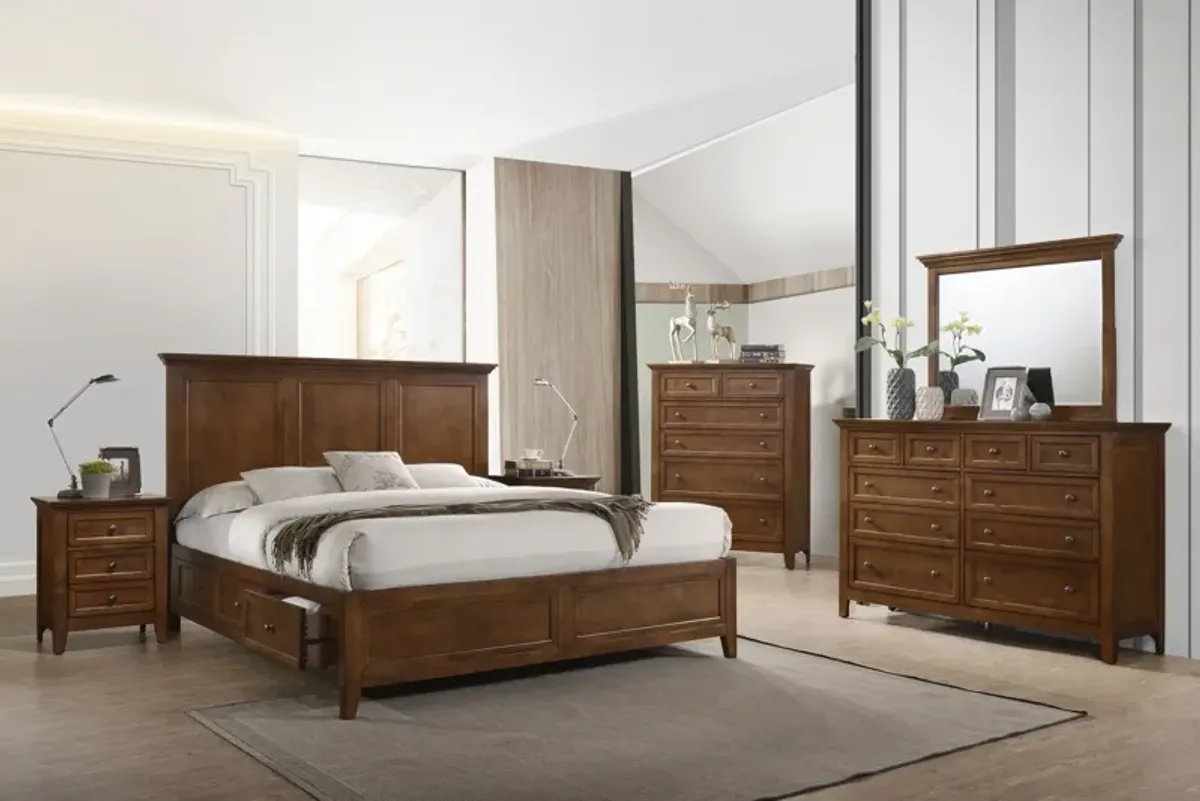 San Mateo 3-Piece Brown Queen Storage Bedroom