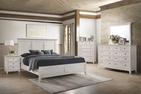 San Mateo 3-Piece White Queen Bedroom Set