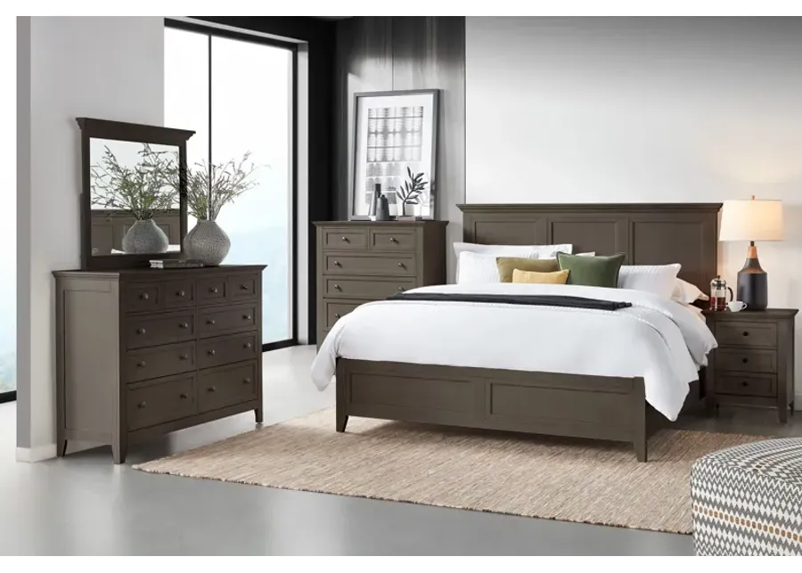 San Mateo 3-Piece Grey King Bedroom Set