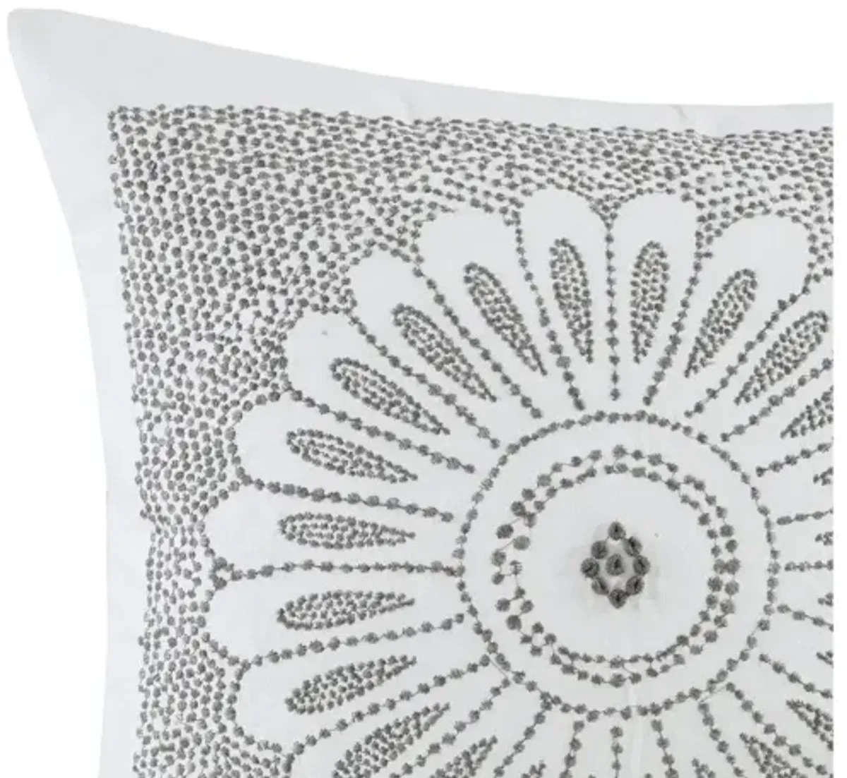 Sofia Cotton Embroidered Decorative Square Pillow