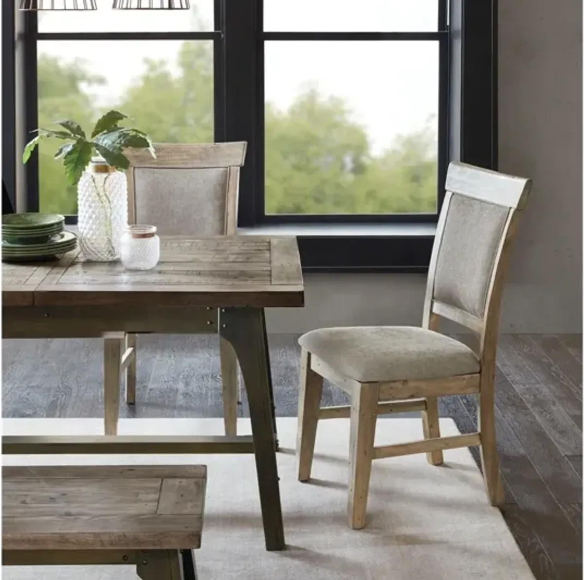 Oliver Grey Dining Side Chair, Set of 2