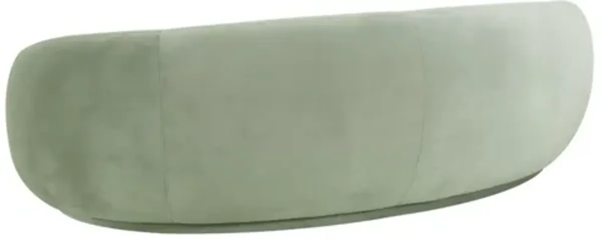 Kendall Moss Green Velvet Sofa