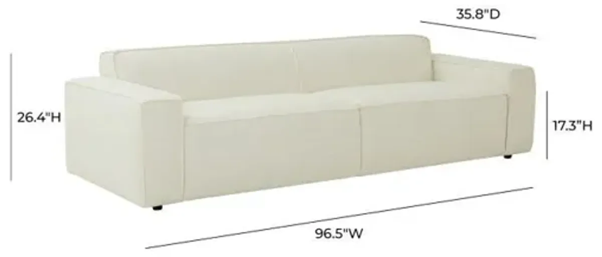 Olafur Cream Linen Sofa