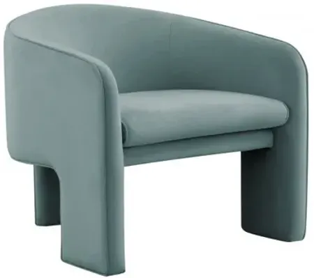 Marla Sea Blue Velvet Accent Chair