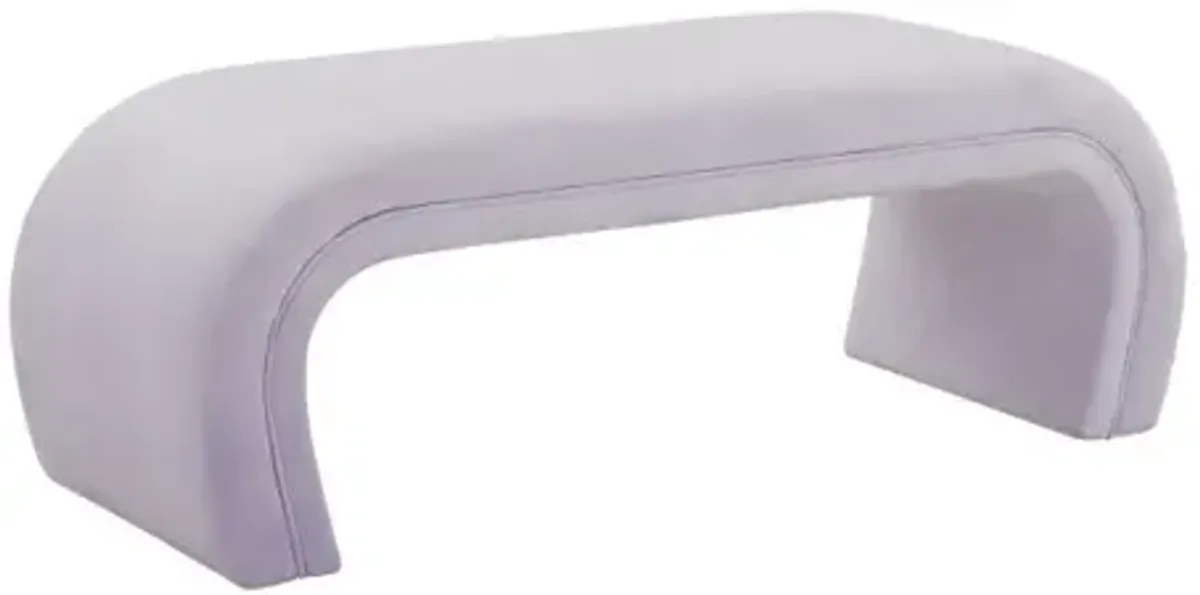 Kenya Lavender Velvet Bench