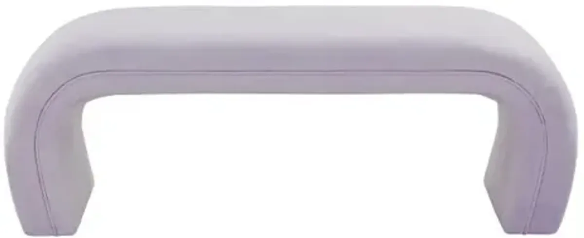 Kenya Lavender Velvet Bench