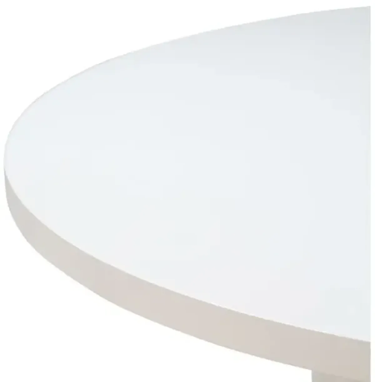 Kali 55" White Round Dining Table