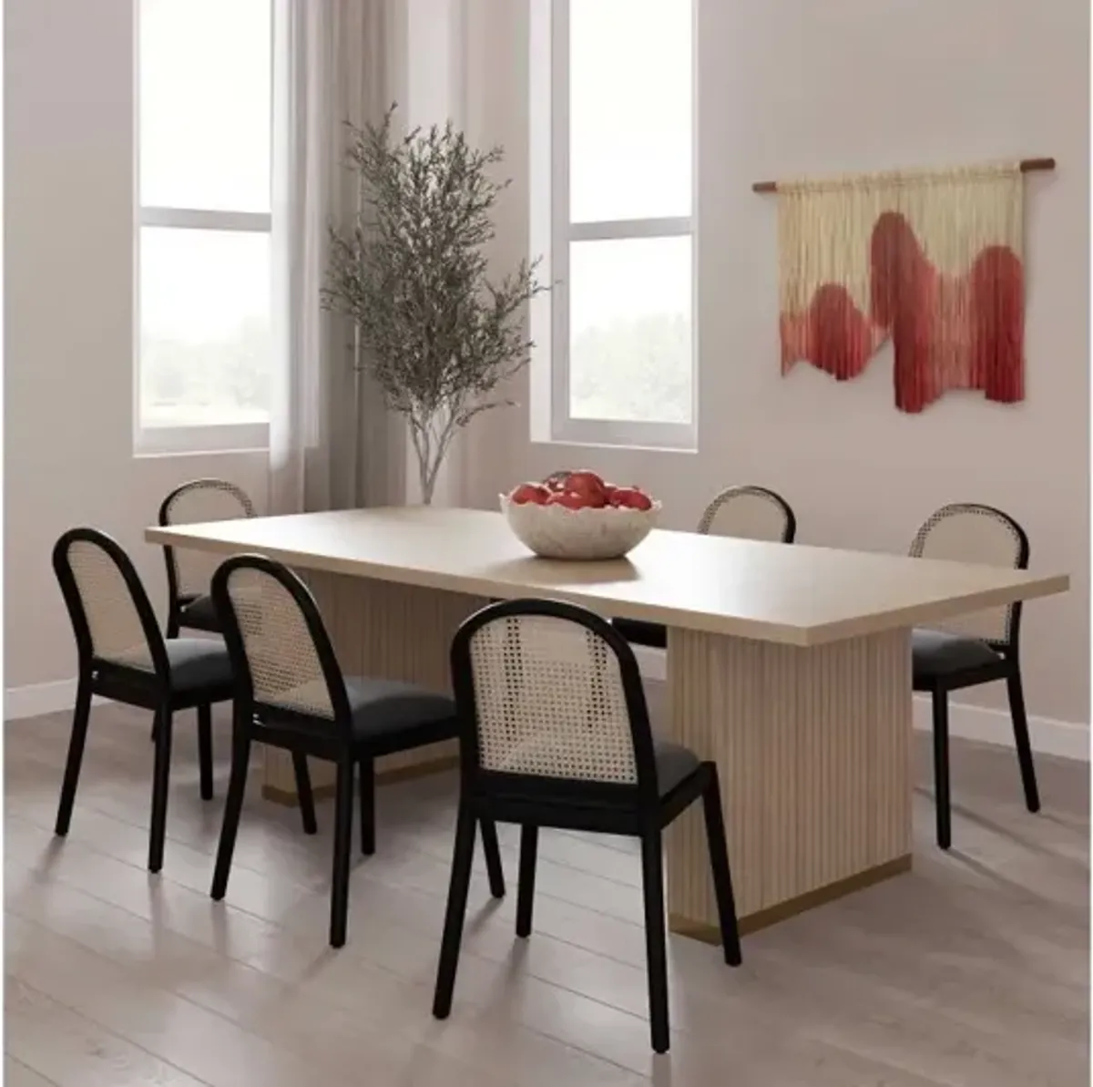 Chelsea Ash Wood Rectangular Dining Table