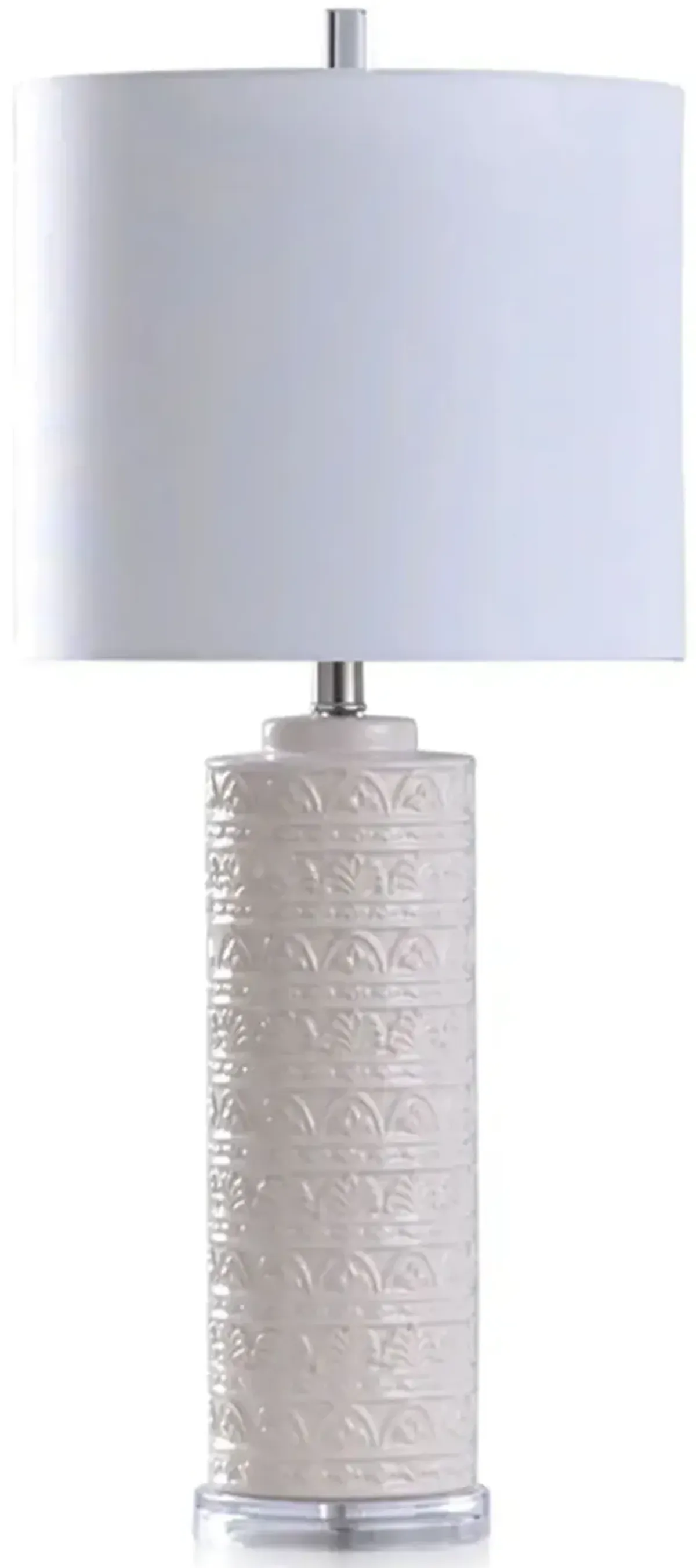 Ivory Textured Table Lamp