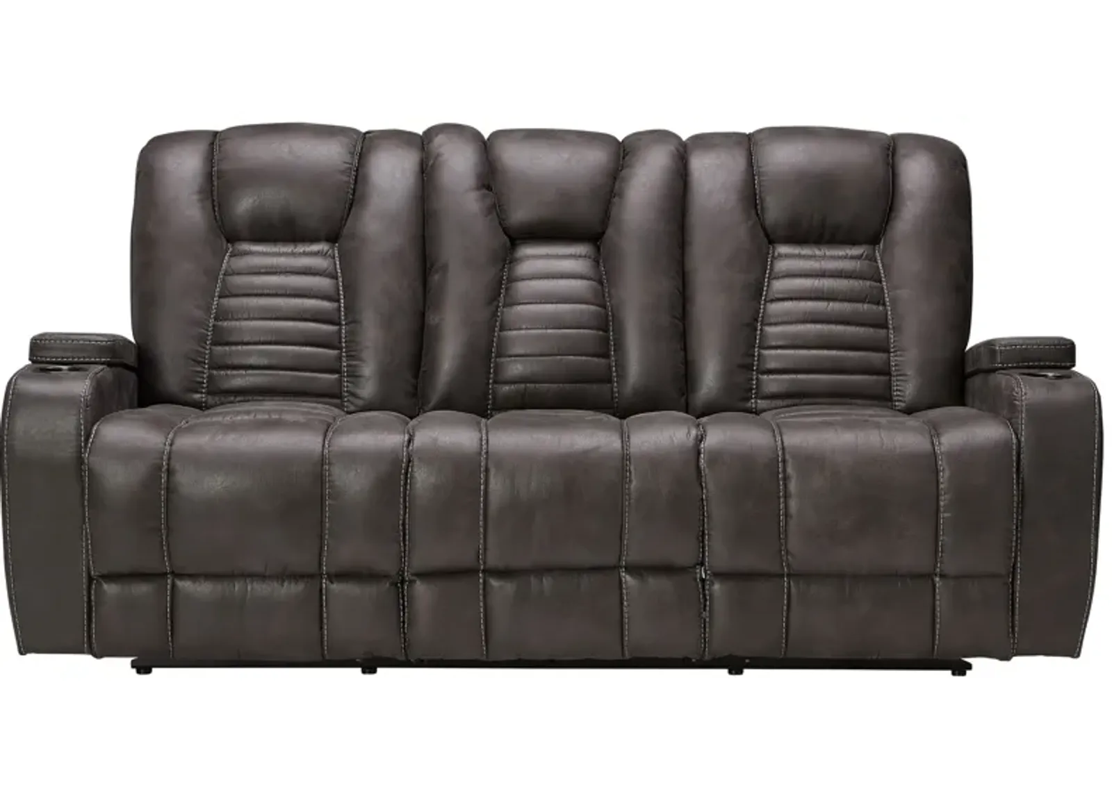 Vance Reclining Sofa with Drop Down Table