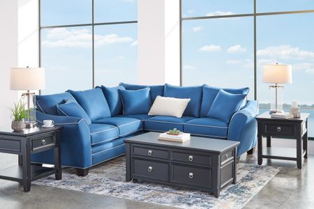 Dylan Blue 3-Piece Sectional