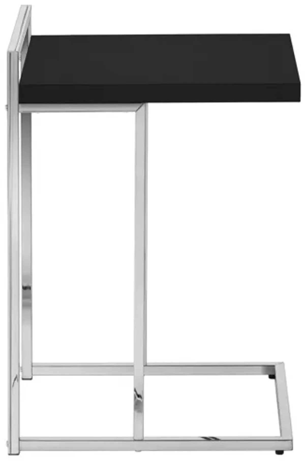 Black Chrome Metal Accent Table