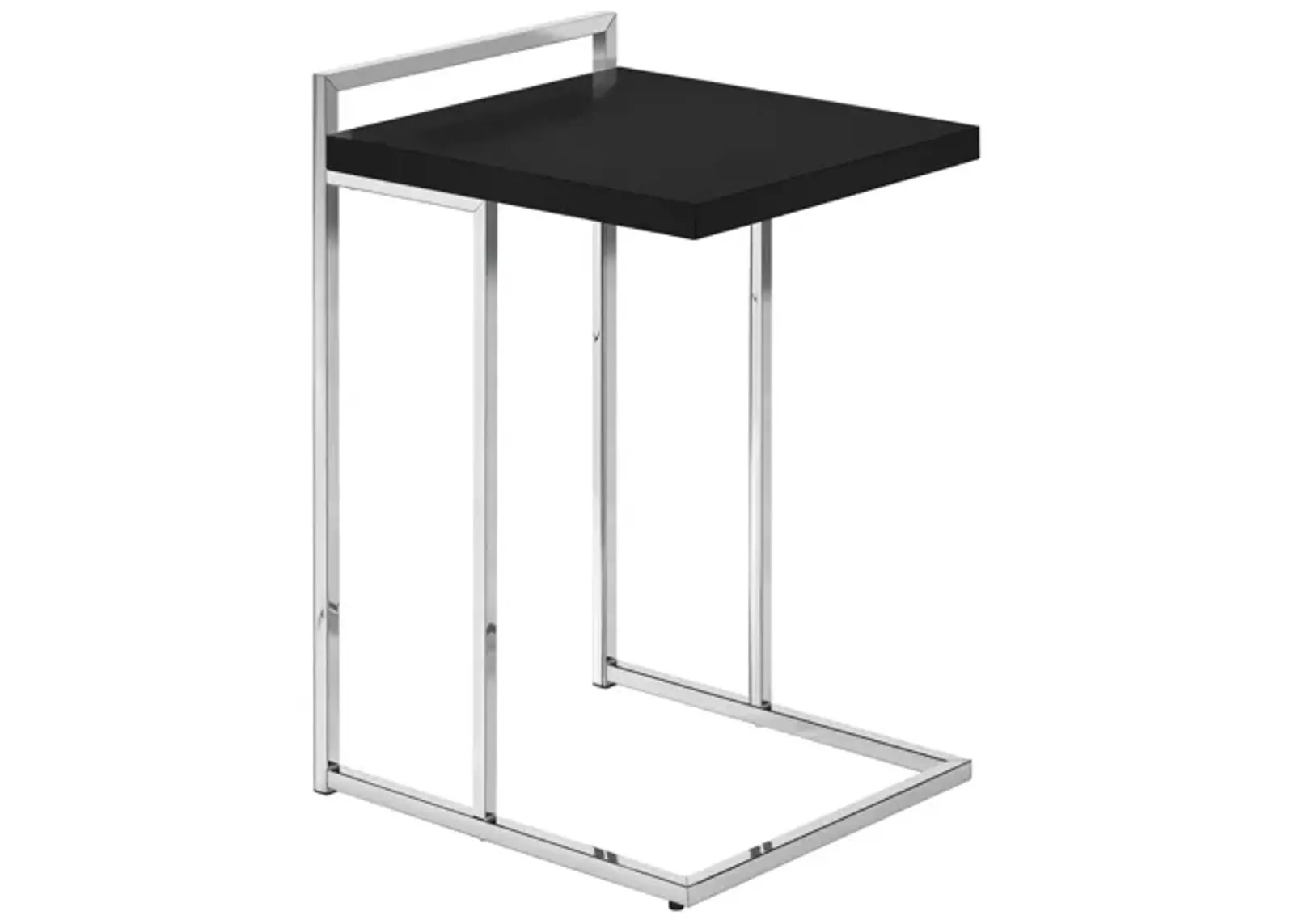 Black Chrome Metal Accent Table