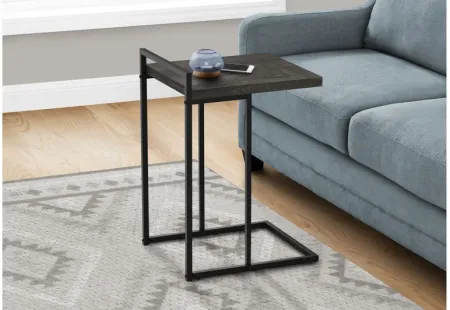 Black Reclaimed Wood Accent Table