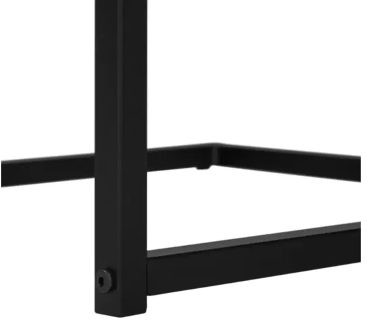 Espresso Black Metal Accent Table