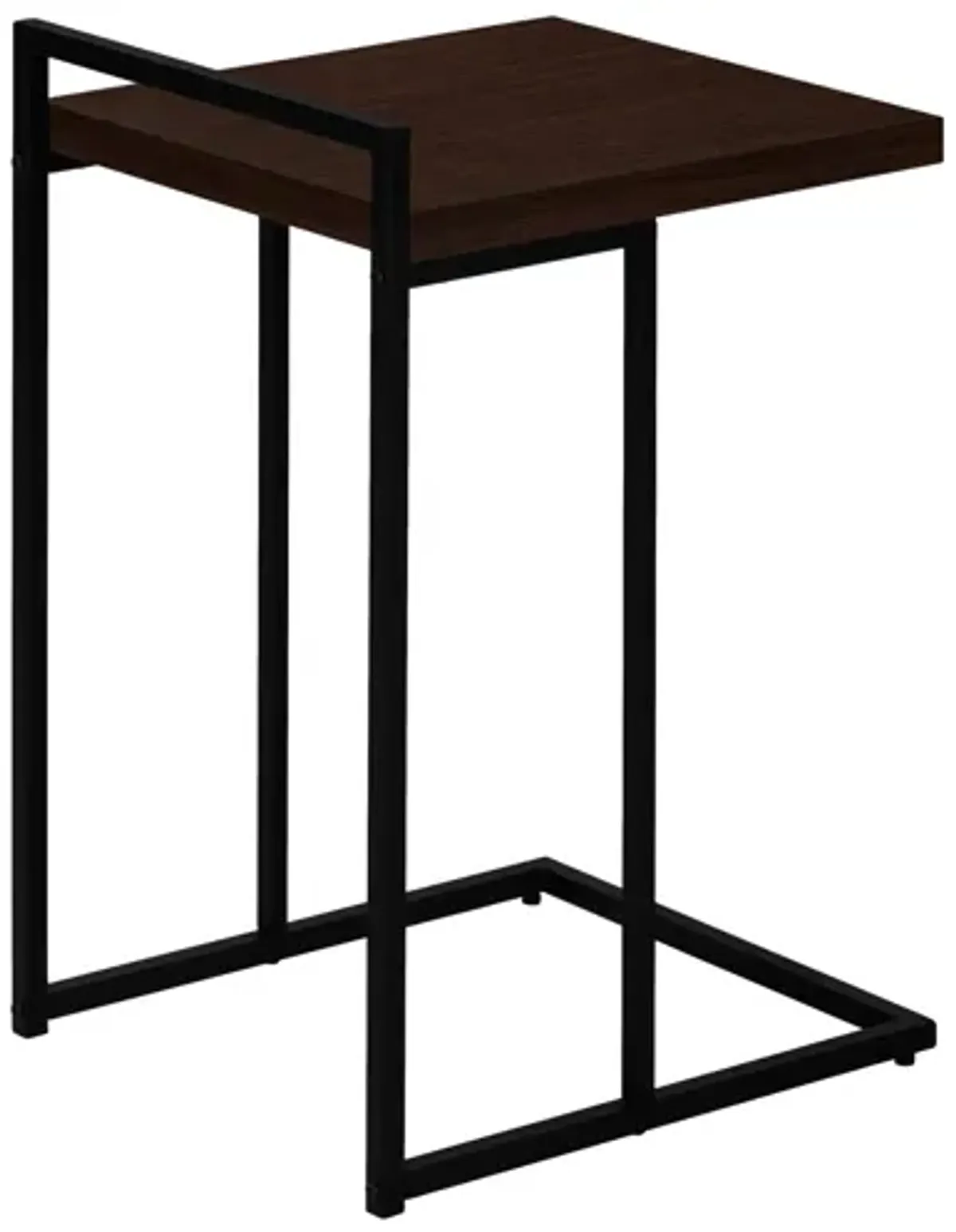 Espresso Black Metal Accent Table