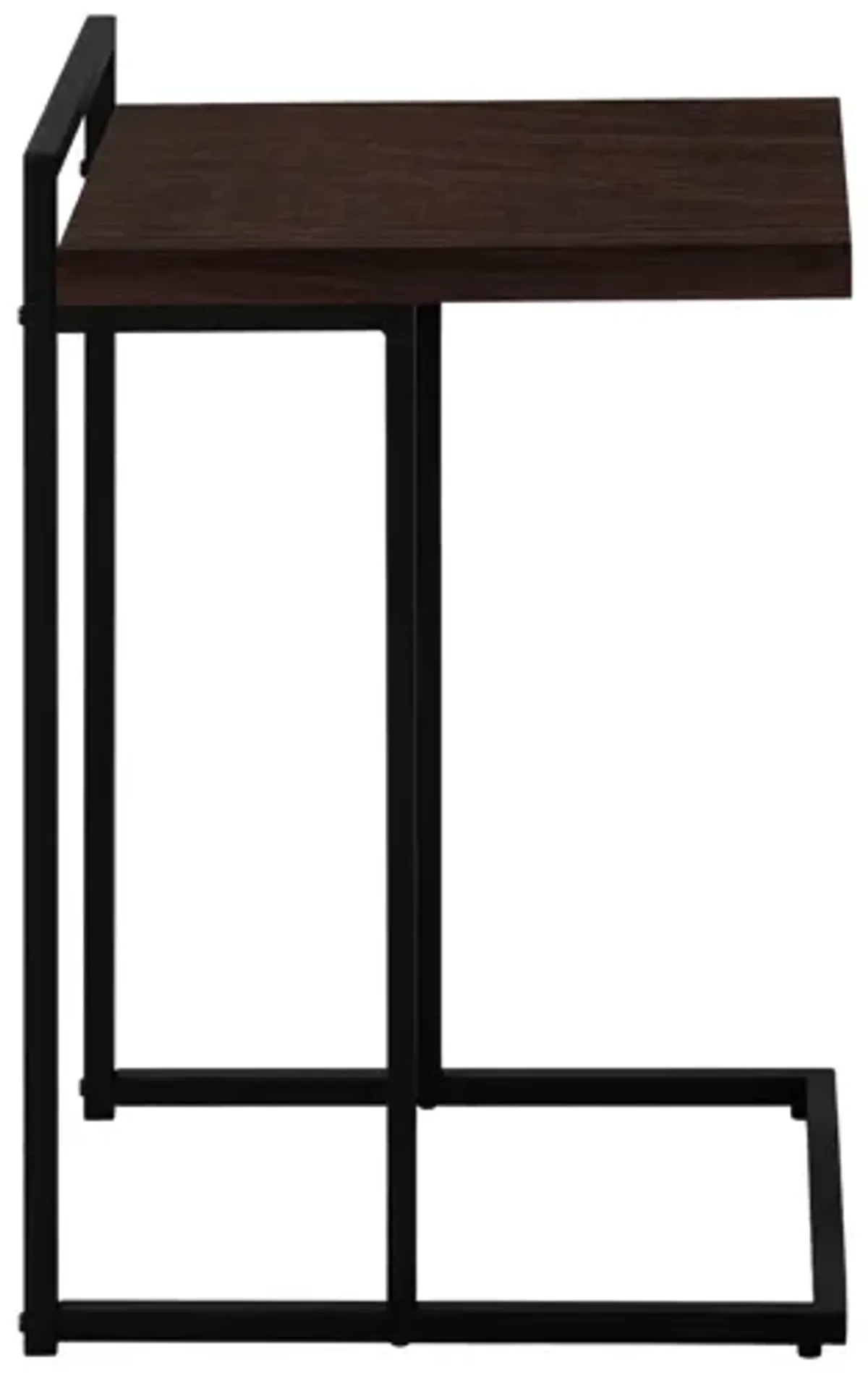 Espresso Black Metal Accent Table