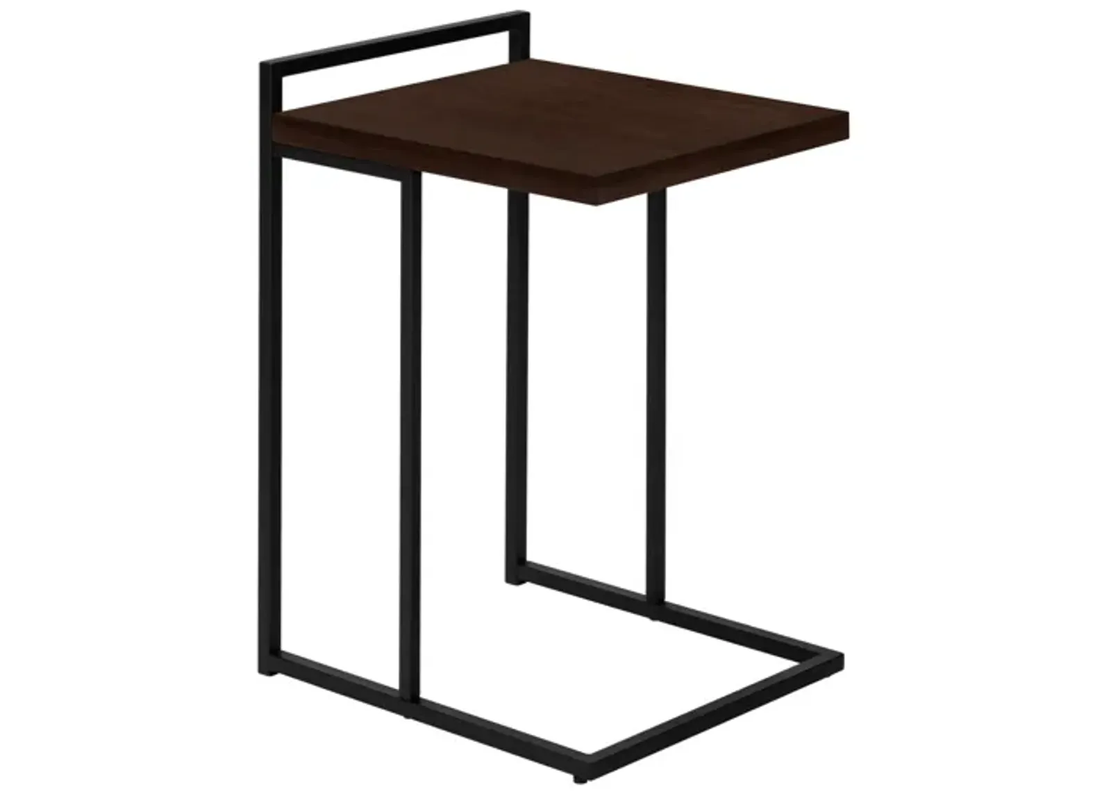 Espresso Black Metal Accent Table