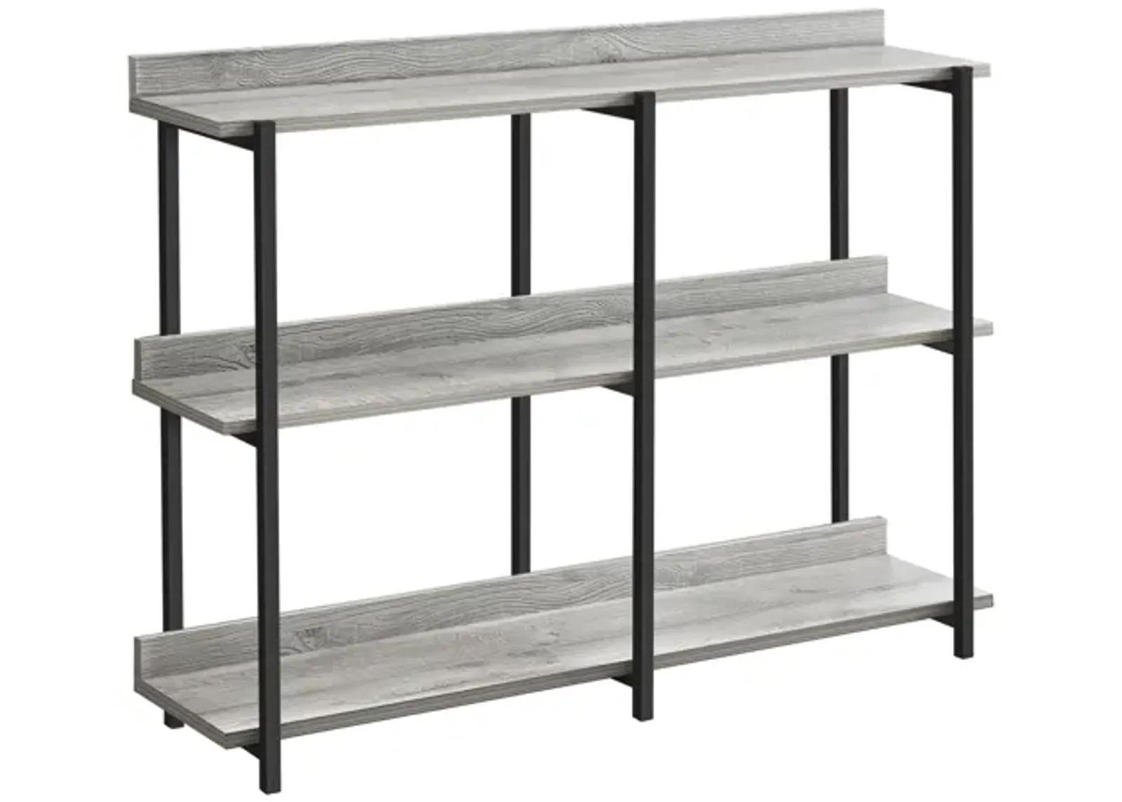 Grey & Black Metal Hall Console Table