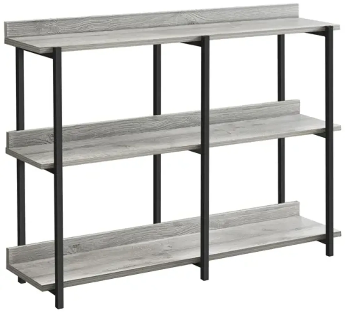 Grey & Black Metal Hall Console Table