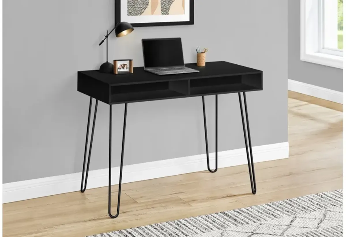 Black Metal Computer Desk