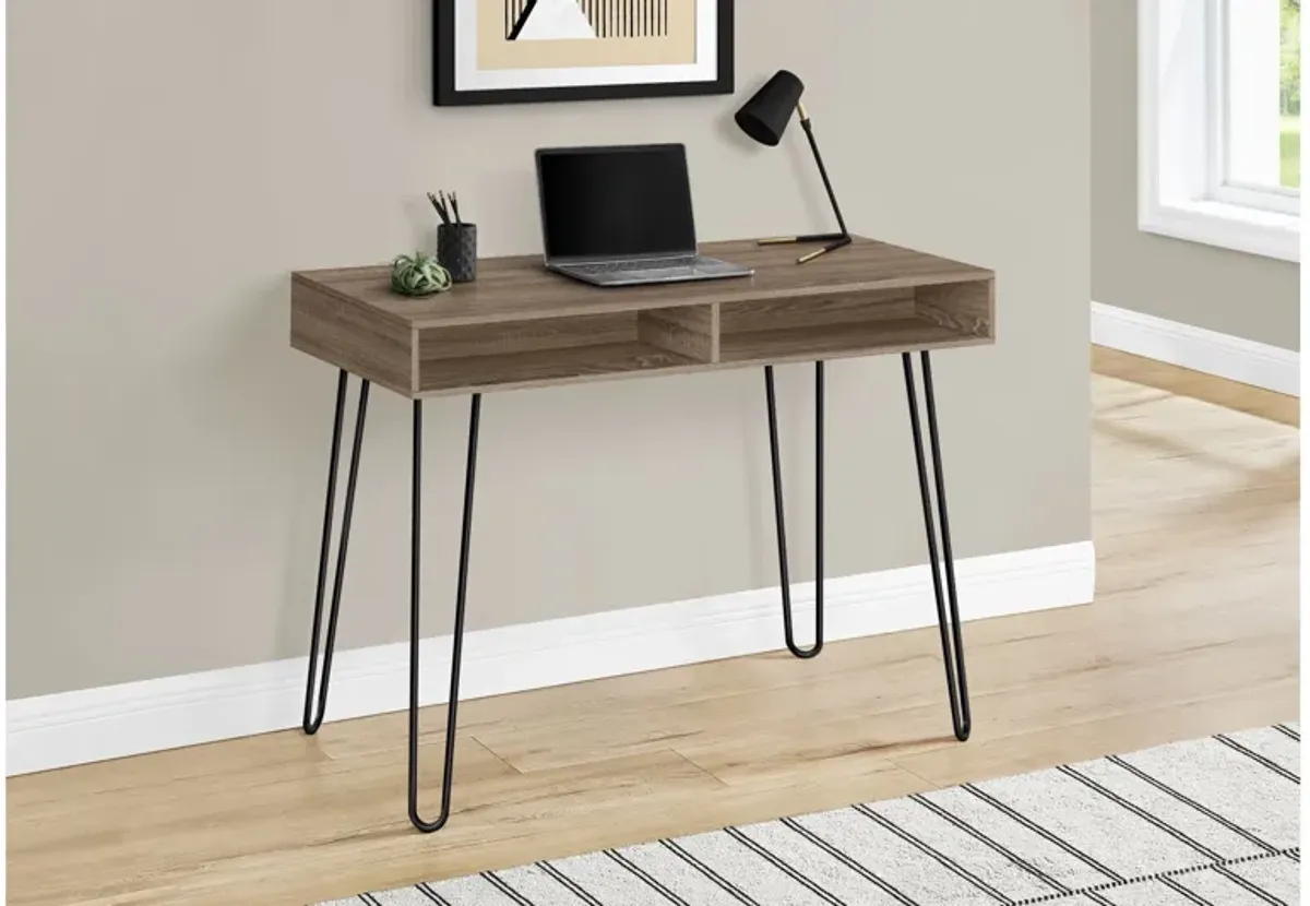 Dark Taupe Computer Desk