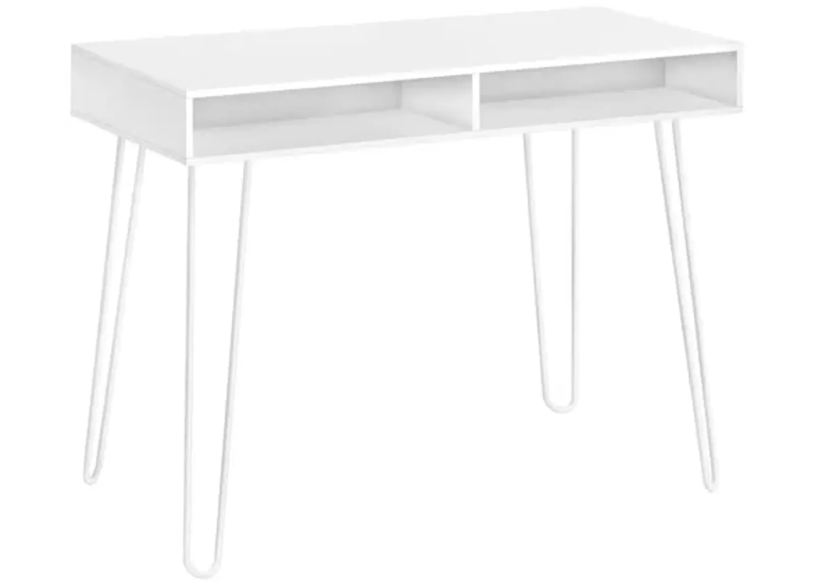 White Metal Computer Desk