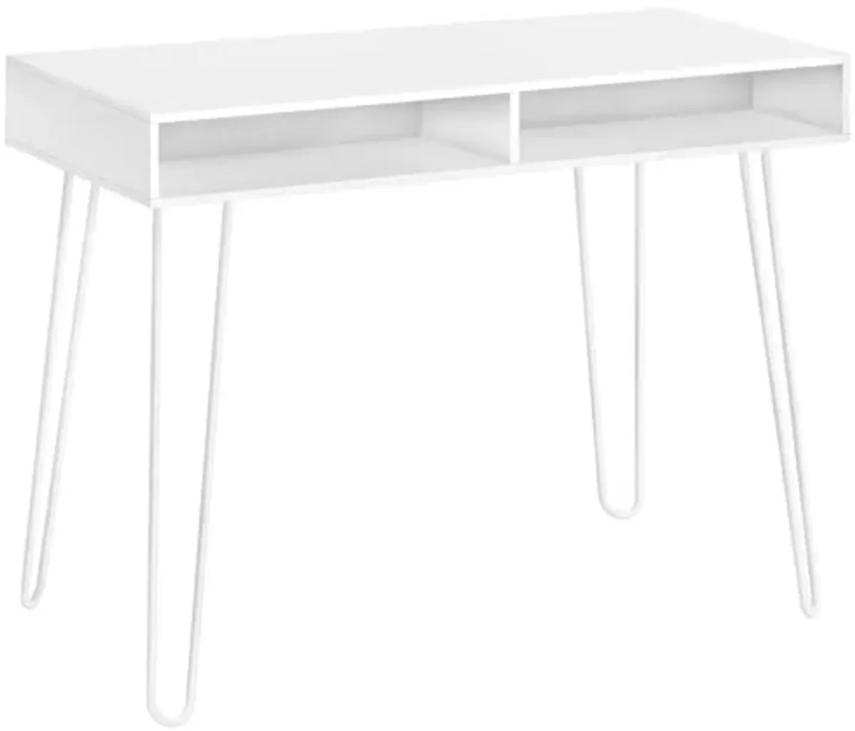 White Metal Computer Desk