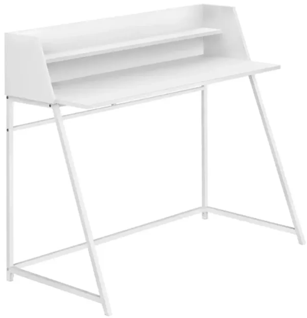 White Metal Computer Desk