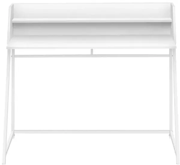 White Metal Computer Desk