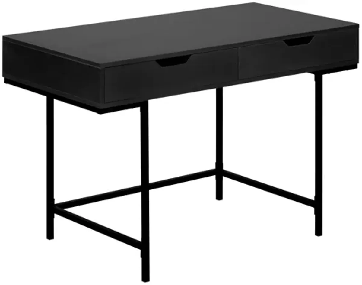 Black Metal Computer Desk